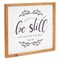 Religious Wall Art Decor, Be Still and Know That I Am God, Wood Framed Bible Verse Scripture (12x14 inch)